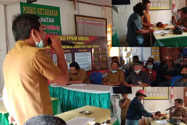 Terima Bantuan Pembangunan dari Acara Adat ( Pemakaman Alm. Puang Nenek Karol), Pemerintah Lembang Pa'tengko Gelar Musyawarah