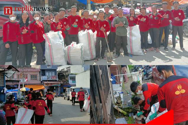 Wujud Kepedulian Lingkungan, Pramuka SMK Kristen Pelangi Makale Gelar Aksi Bakti Sosial di Pasar Makale