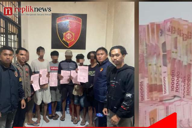 6 Pria Terduga Pelaku Judi di Lokasi Adu Kerbau di Tangkap Polisi